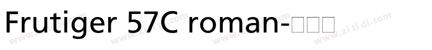 Frutiger 57C roman字体转换